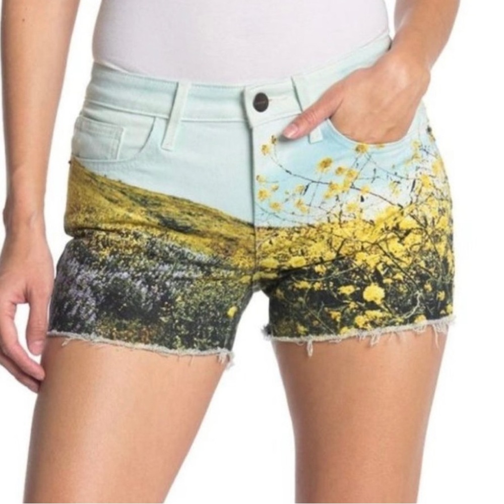 Frame. Summer flower shorts